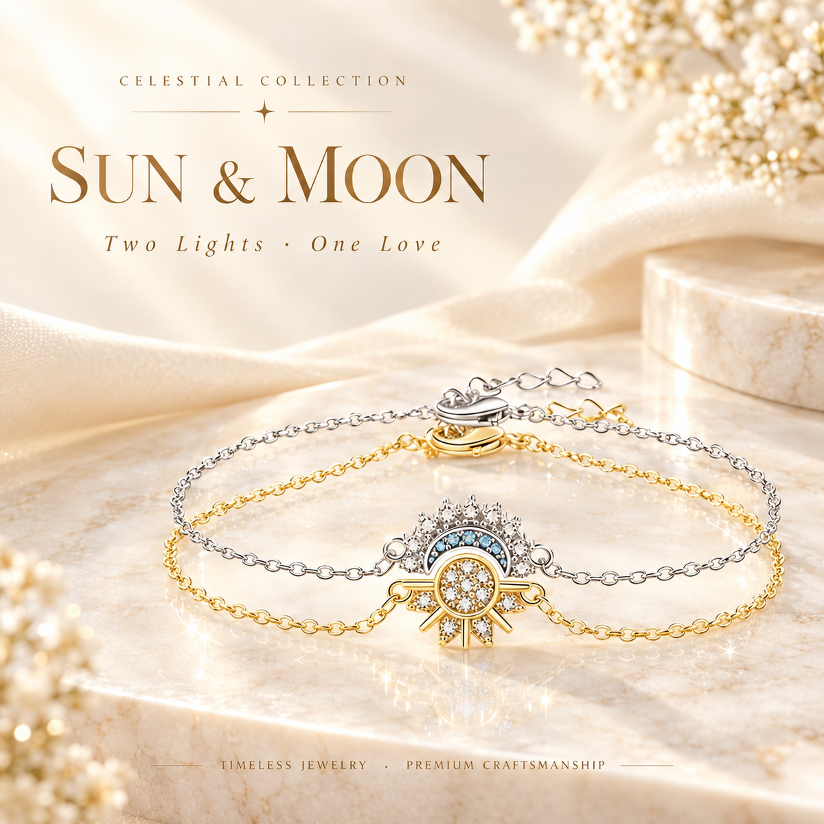 ☀️Sun & Moon Bracelets | For the one who’s always there🌙