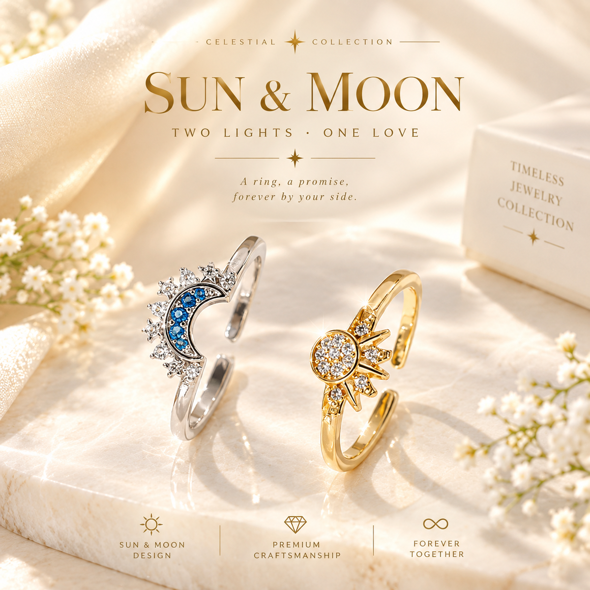 ☀️Sun & Moon Bracelets | For the one who’s always there🌙