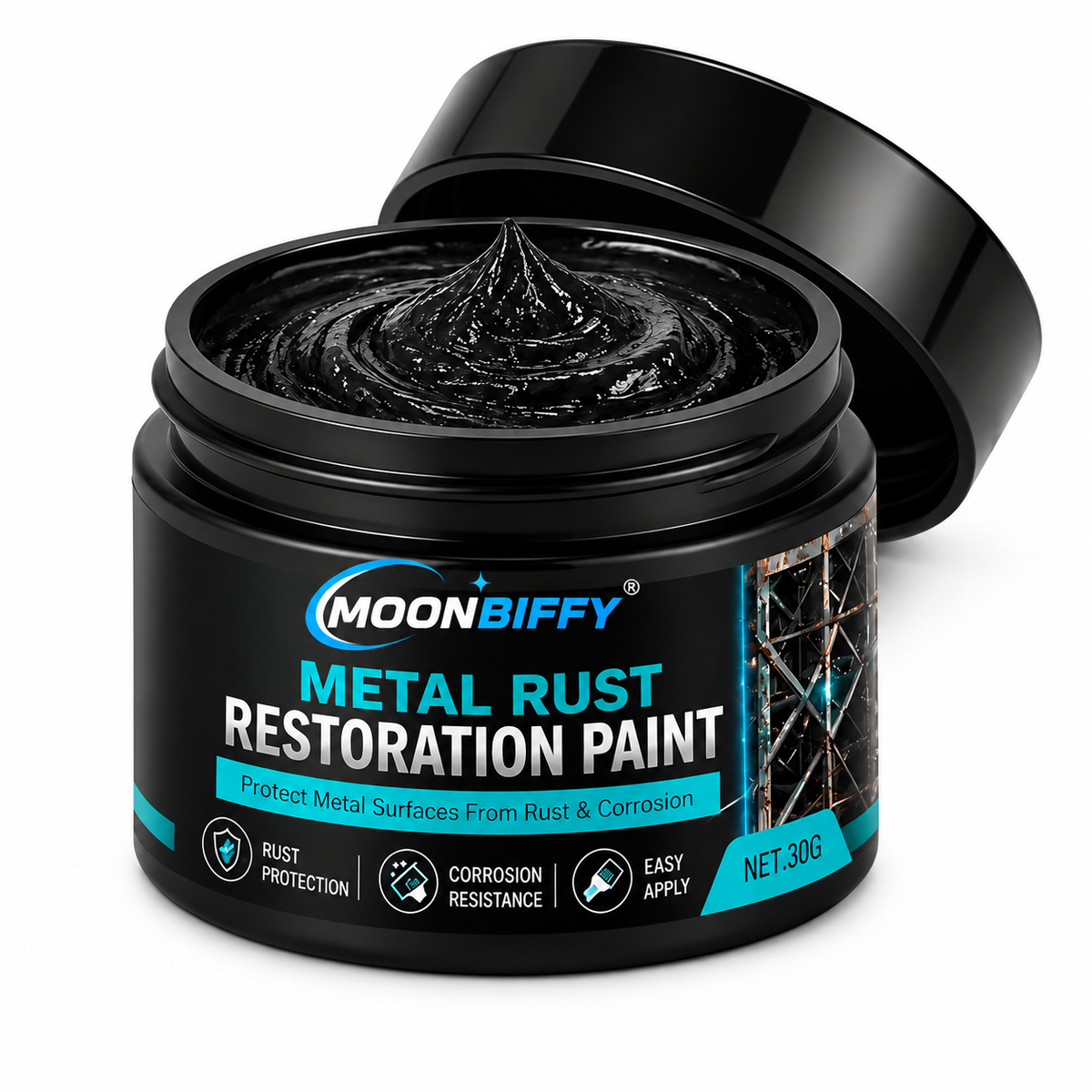 🥳2026 HOT SALE🥳💞50K+ SOLD!🔧🏠 Metal Rust Protection Black Repair Paste – Restores rusty gates, railings &amp; tools. Forms protective coating – no need to replace! 🛡️✨🔥